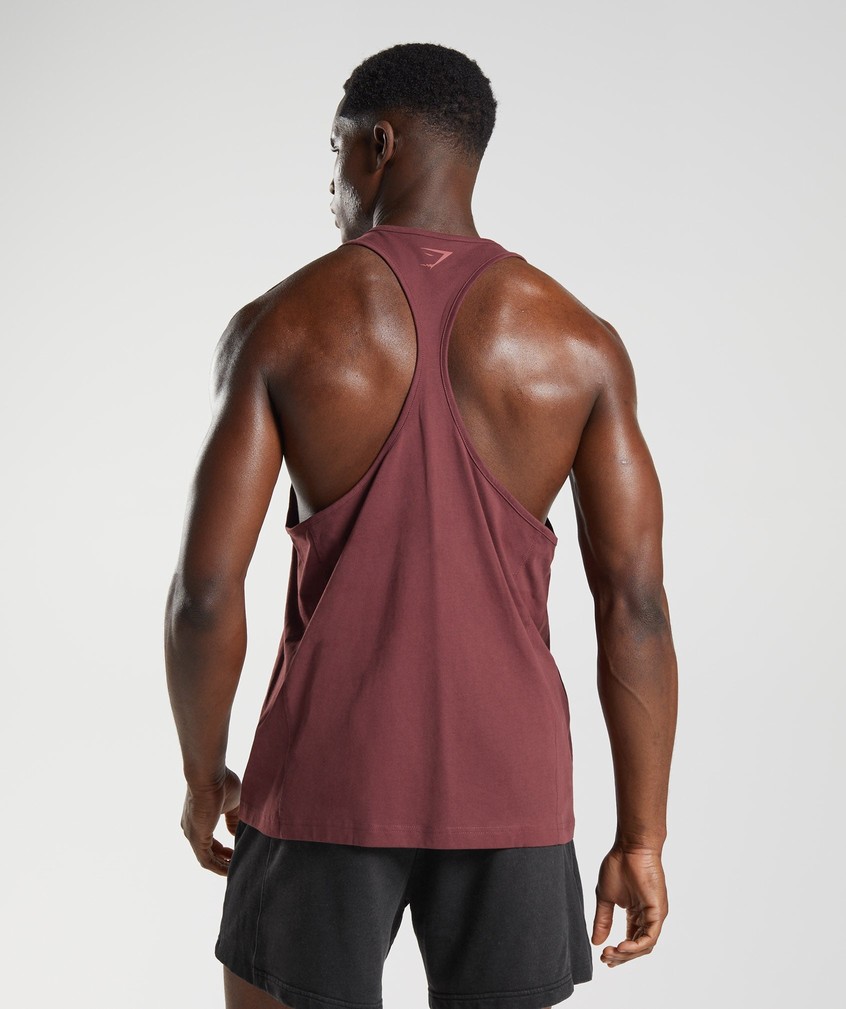 Pink Brown Men's Gymshark Power Stringer | USA-56209