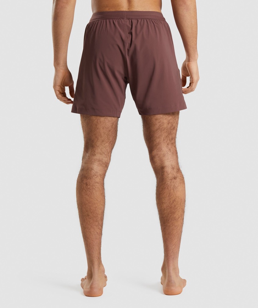 Pink Brown Men's Gymshark Studio Shorts | USA-43906