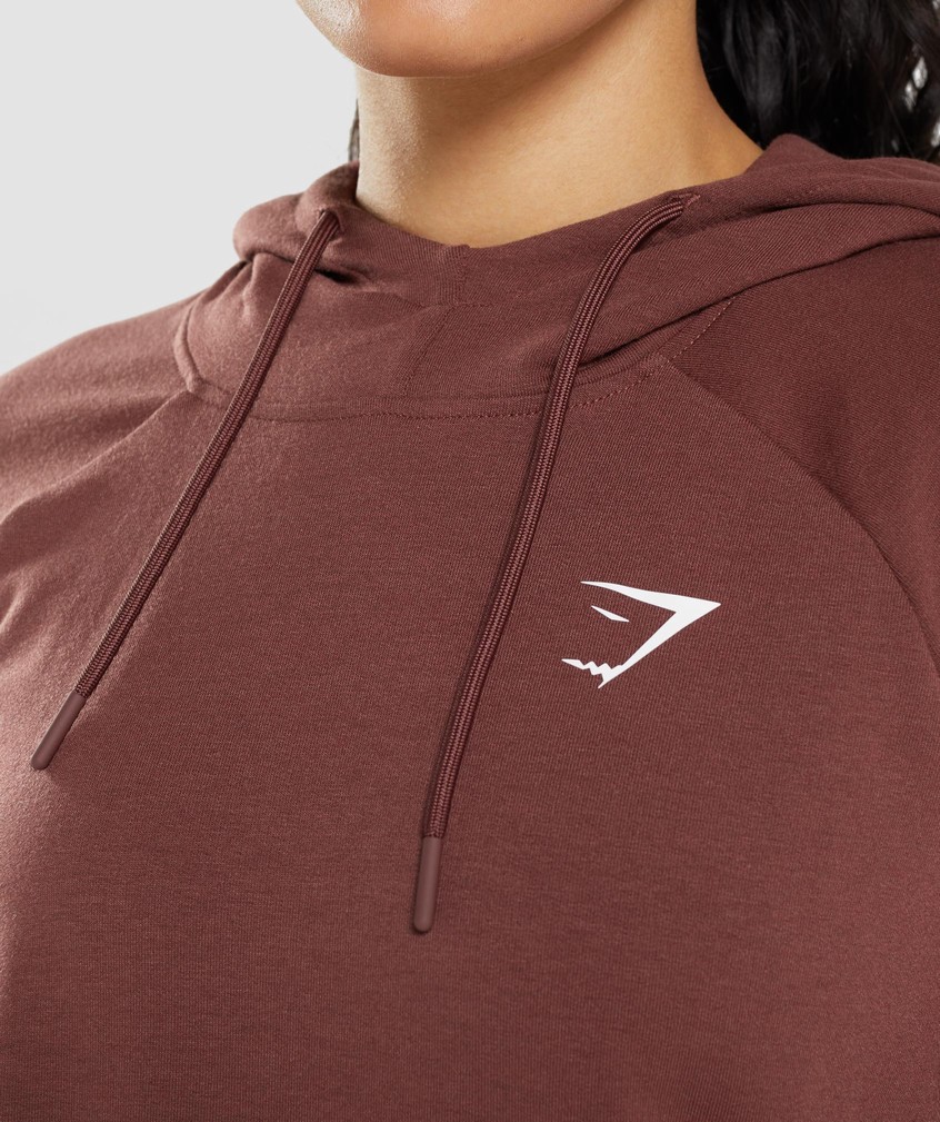 Pink Brown Women's Gymshark Training Hoodie | USA-80713