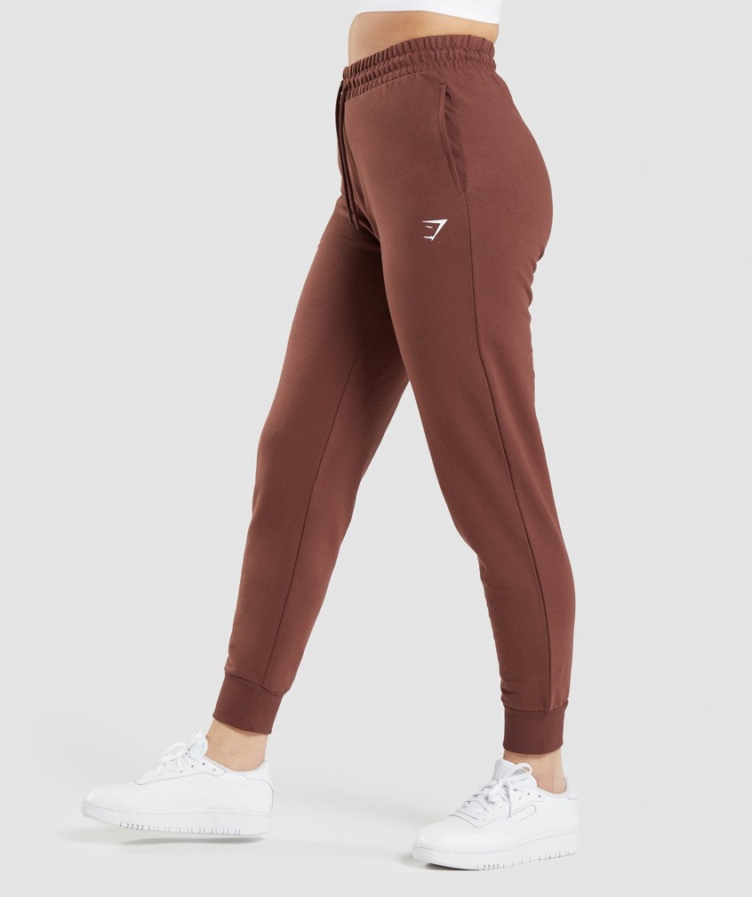 Pink Brown Women's Gymshark Training Joggers | USA-50376