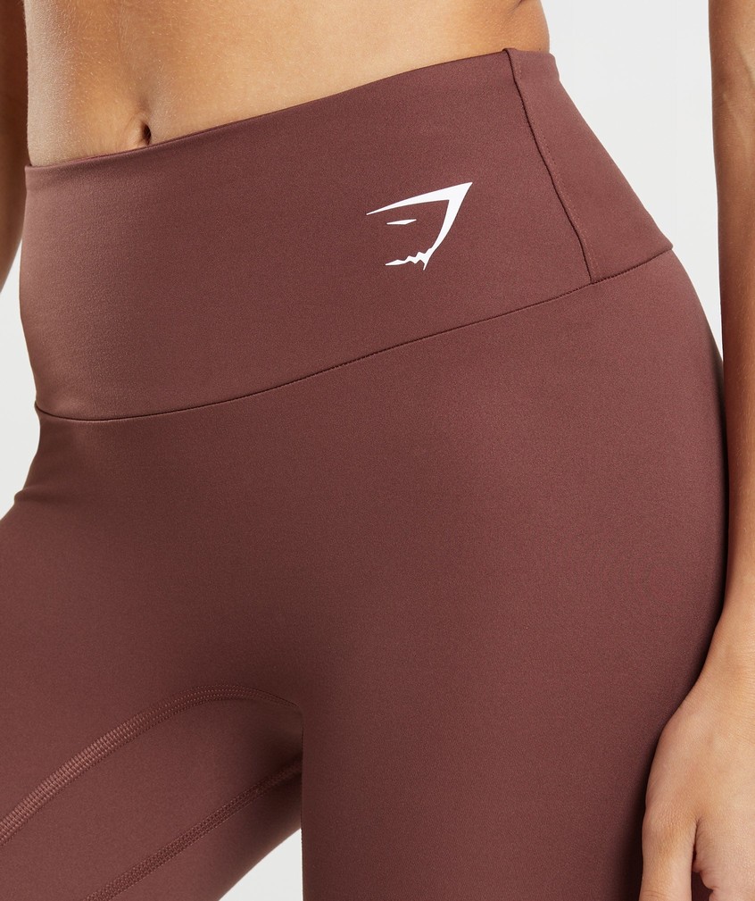 Pink Brown Women's Gymshark Training Leggings | USA-56873