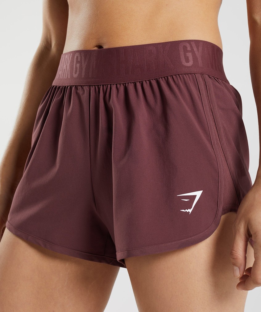 Pink Brown Women's Gymshark Training Loose Fit Shorts | USA-69432