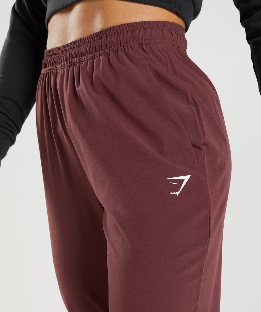 Pink Brown Women's Gymshark Training Woven Joggers | USA-41876