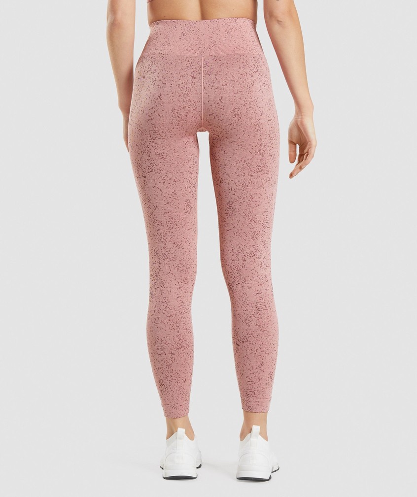 Pink Women's Gymshark Adapt Fleck Seamless Leggings | USA-85970