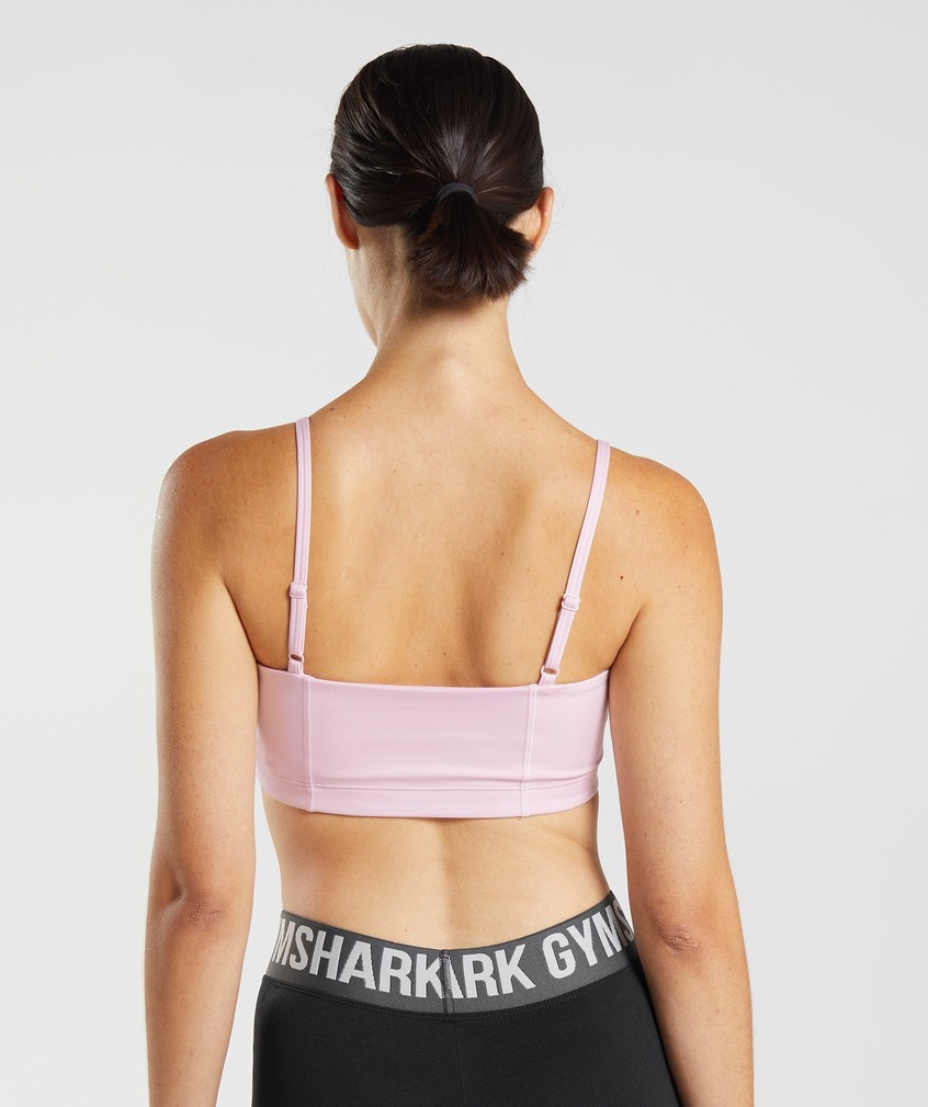 Pink Women's Gymshark Bandeau Sports Bra | USA-63492