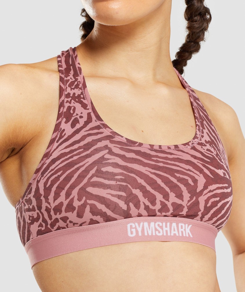 Pink Women's Gymshark Cotton Bralette | USA-31742