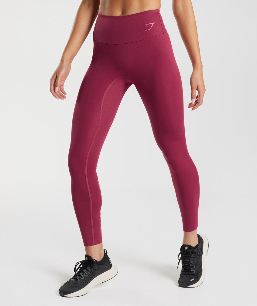 Pink Women's Gymshark Graphics Fraction Leggings | USA-06451