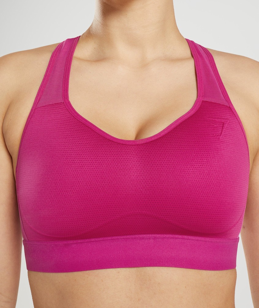 Pink Women's Gymshark Lightweight High Support Sports Bra | USA-54123