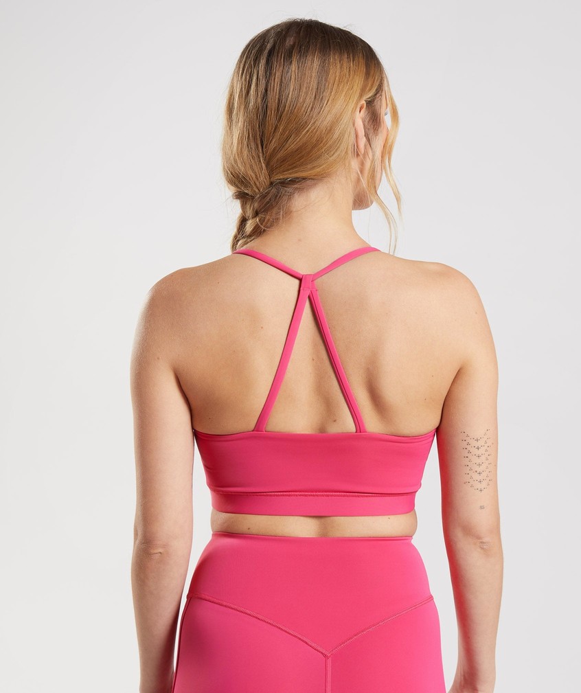 Pink Women's Gymshark Studio Sports Bra | USA-09578