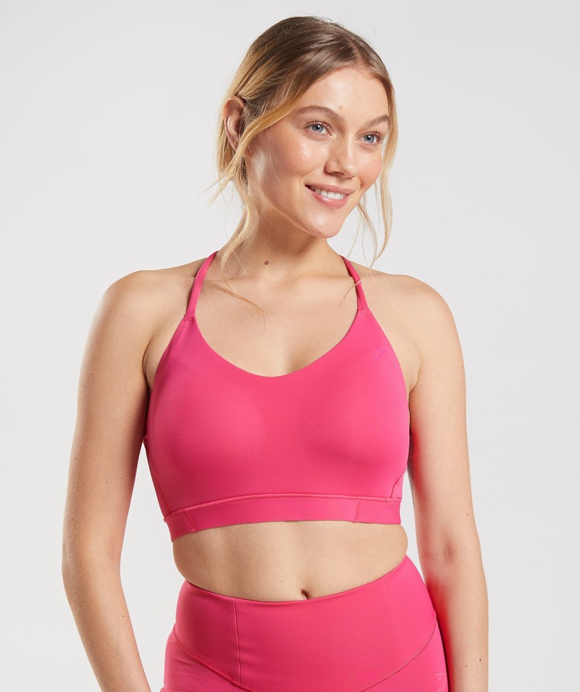 Pink Women\'s Gymshark Studio Sports Bra | USA-09578