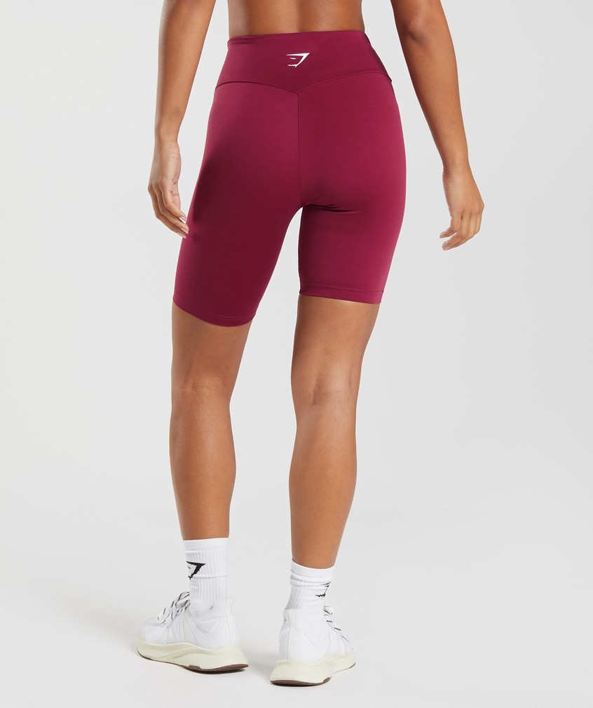 Pink Women's Gymshark Training Cycling Shorts | USA-23674