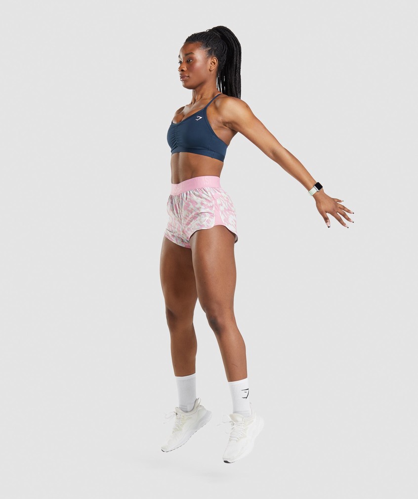 Pink Women's Gymshark Training Loose Fit Shorts | USA-82596