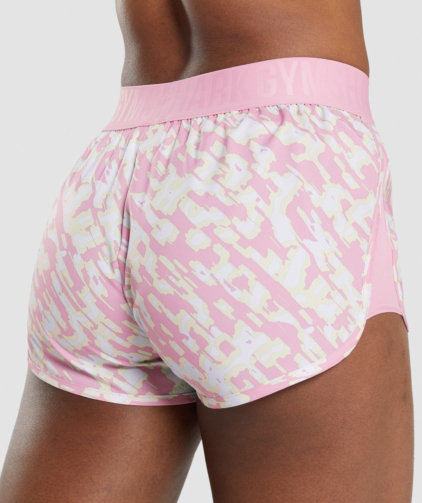 Pink Women's Gymshark Training Loose Fit Shorts | USA-82596