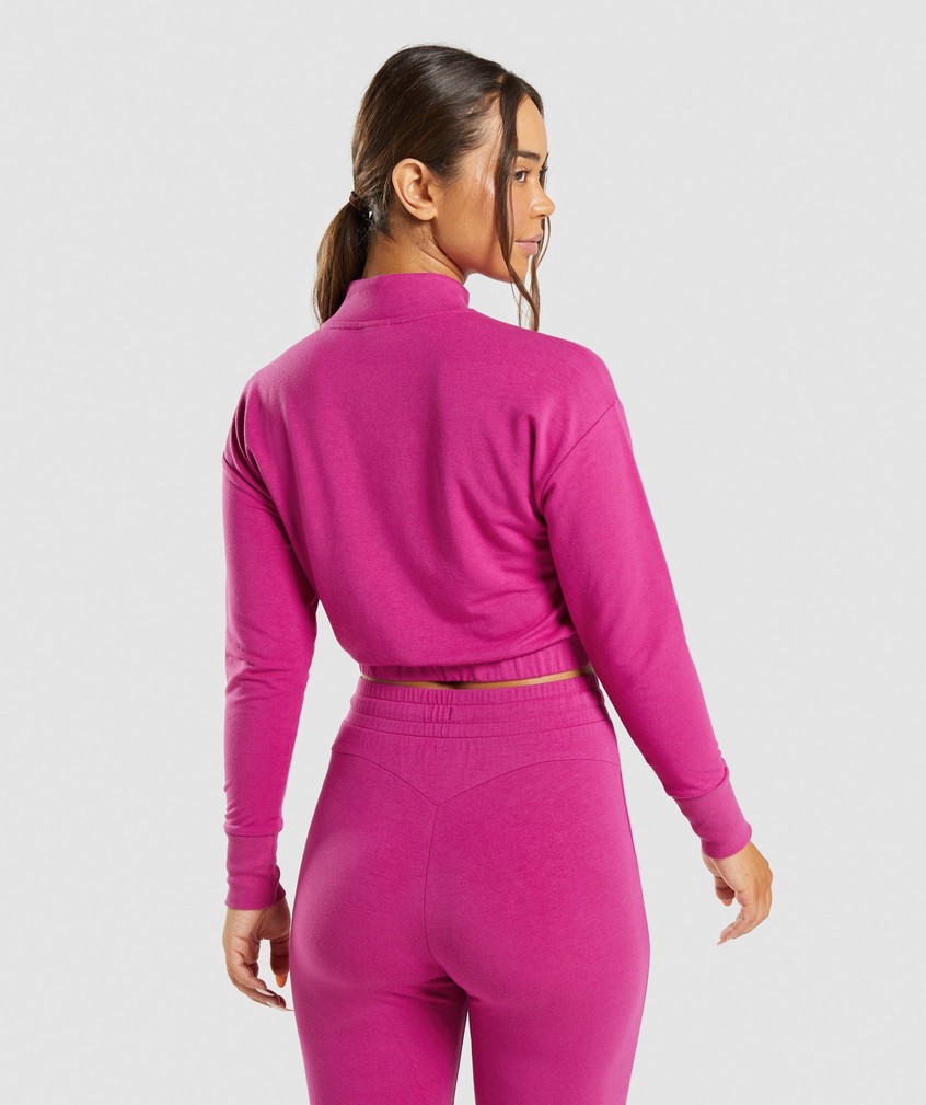 Pink Women's Gymshark Training Pippa Pullover | USA-08762