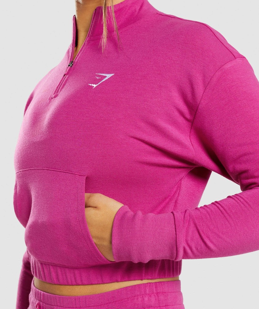 Pink Women's Gymshark Training Pippa Pullover | USA-08762