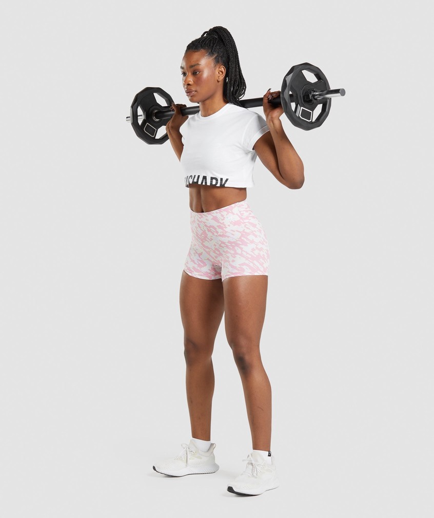 Pink Women's Gymshark Training Shorts | USA-58690