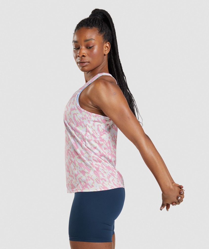 Pink Women's Gymshark Training Tank | USA-85326