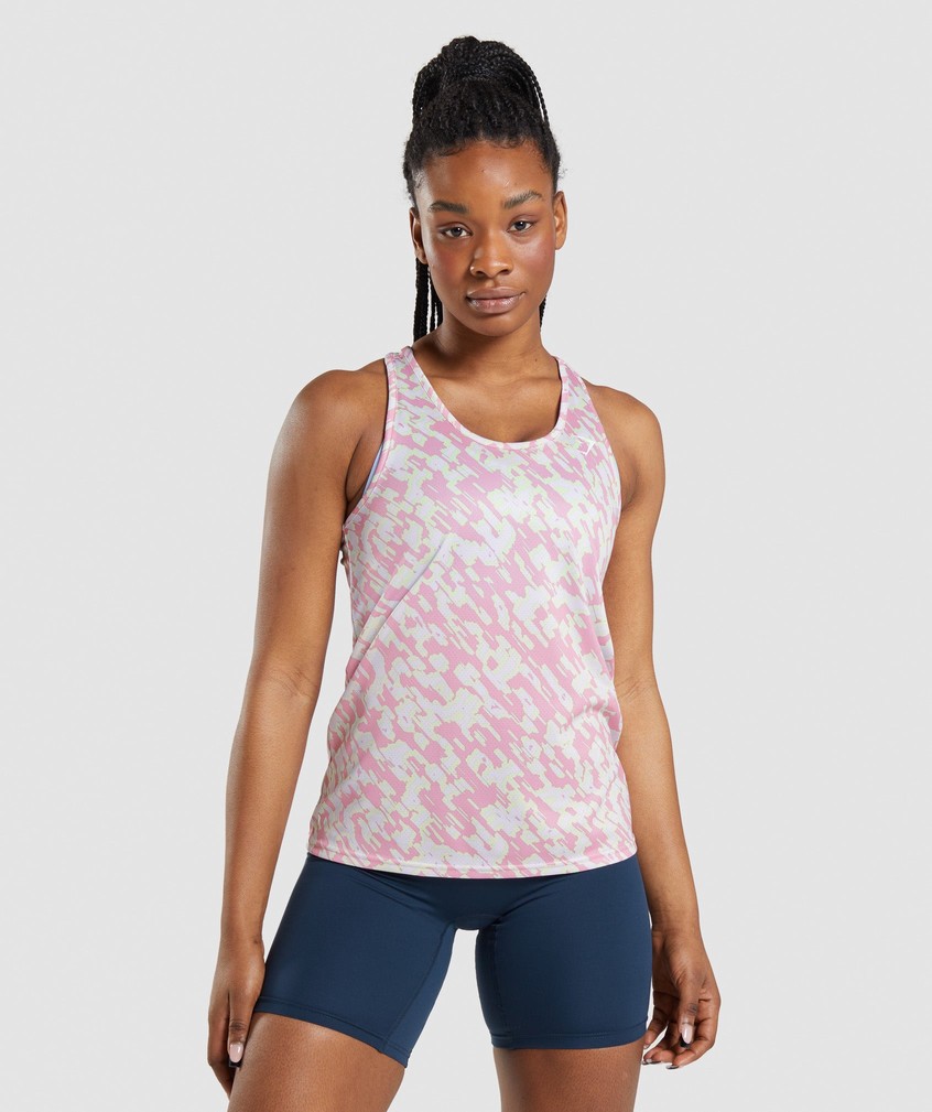 Pink Women\'s Gymshark Training Tank | USA-85326