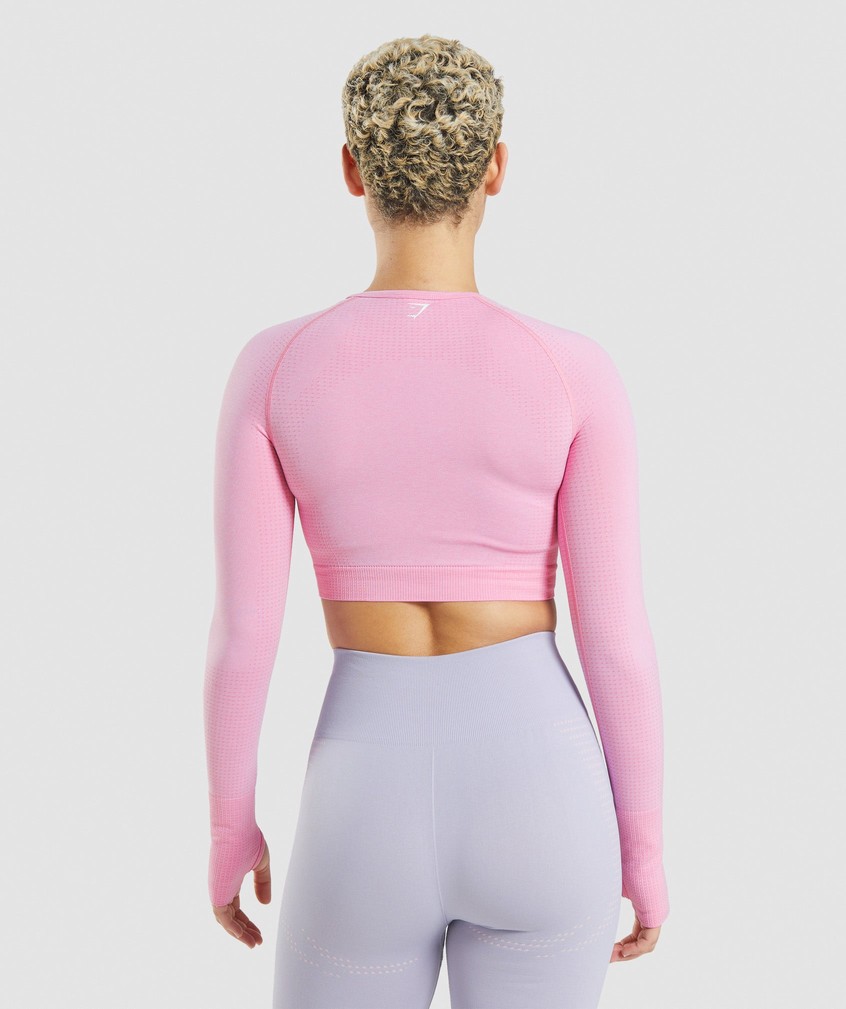 Pink Women's Gymshark Vital Seamless 2.0 Crop Top T-Shirts | USA-28946