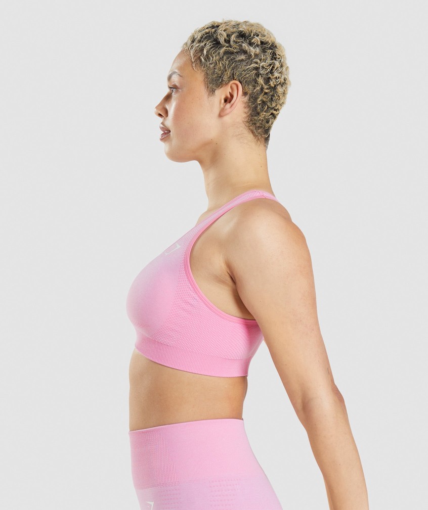 Pink Women's Gymshark Vital Seamless 2.0 Sports Bra | USA-61578