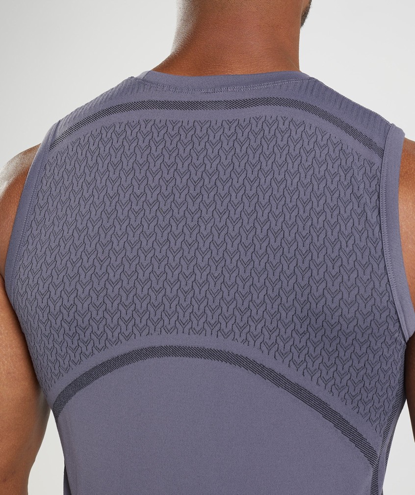 Purple / Black Men's Gymshark 315 Seamless Tank | USA-46593