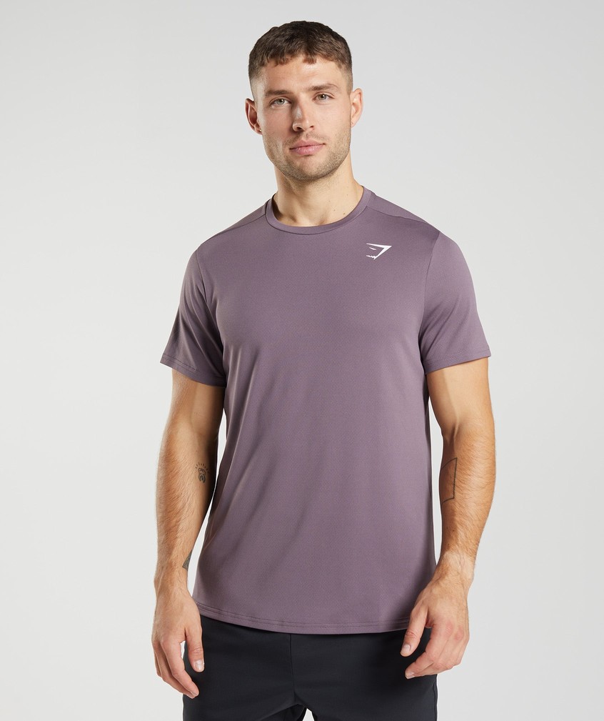 Purple Men\'s Gymshark Arrival T-Shirts | USA-57308