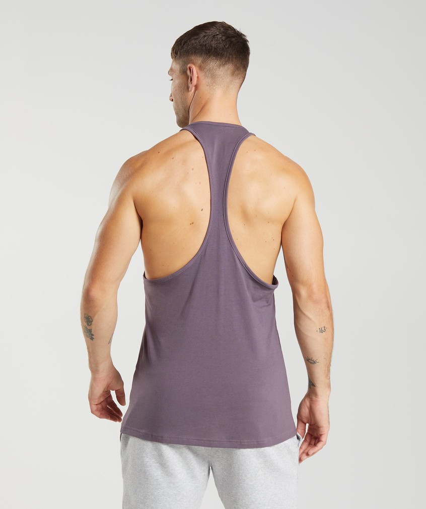 Purple Men's Gymshark Outline Stringer | USA-07853