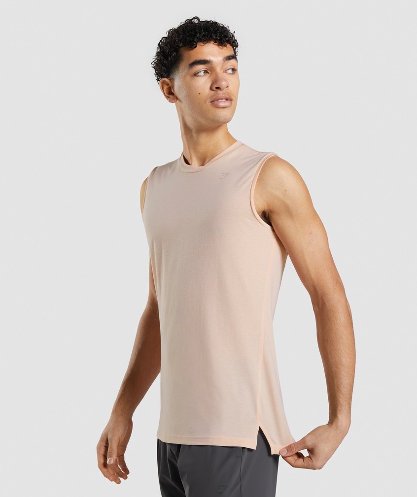 Purple Pink Men's Gymshark Studio Amplify Tank | USA-56830