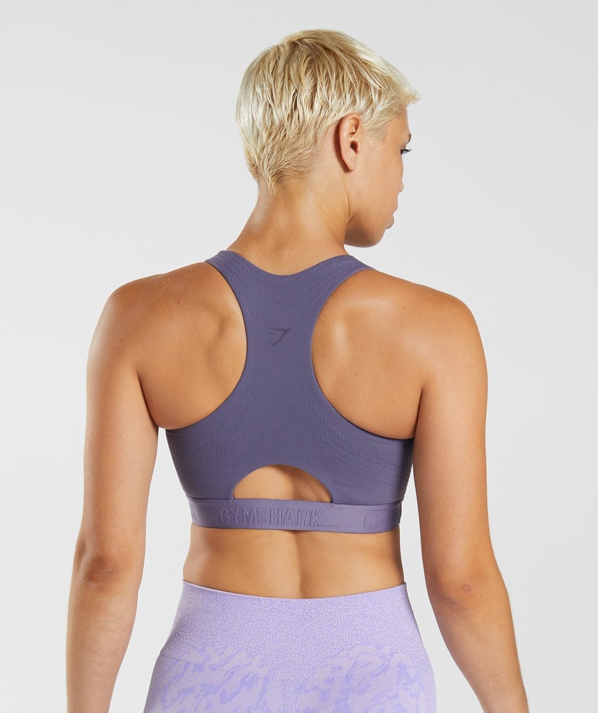 Purple Women's Gymshark 315 Performance High Neck Sports Bra | USA-78520