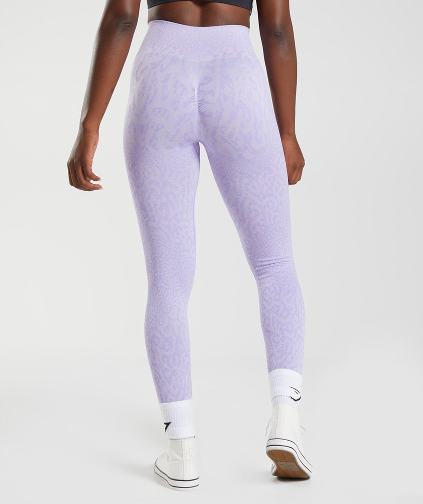 Purple Women's Gymshark Adapt Animal Seamless Leggings | USA-75014