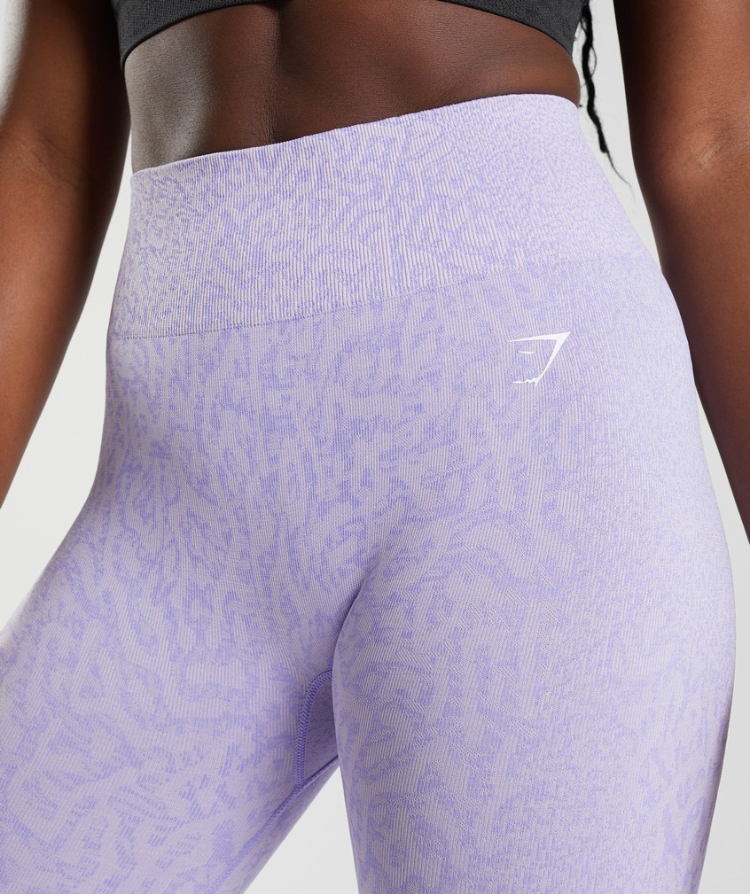 Purple Women's Gymshark Adapt Animal Seamless Leggings | USA-75014