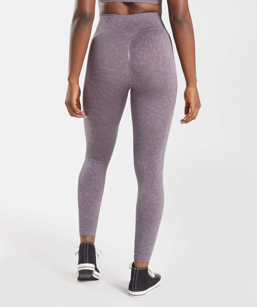 Purple Women's Gymshark Adapt Animal Seamless Leggings | USA-83795