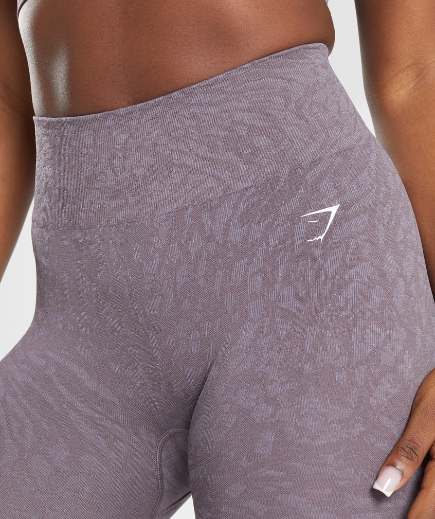 Purple Women's Gymshark Adapt Animal Seamless Leggings | USA-83795