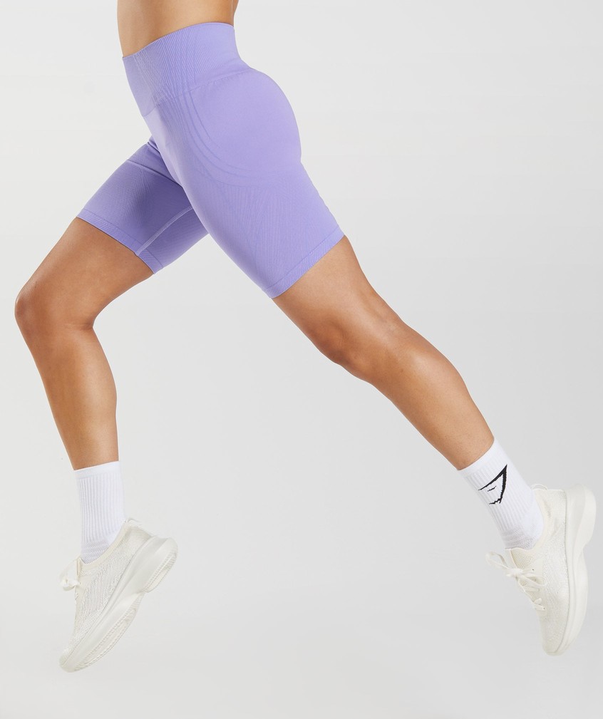 Purple Women's Gymshark Apex Seamless Shorts | USA-75134