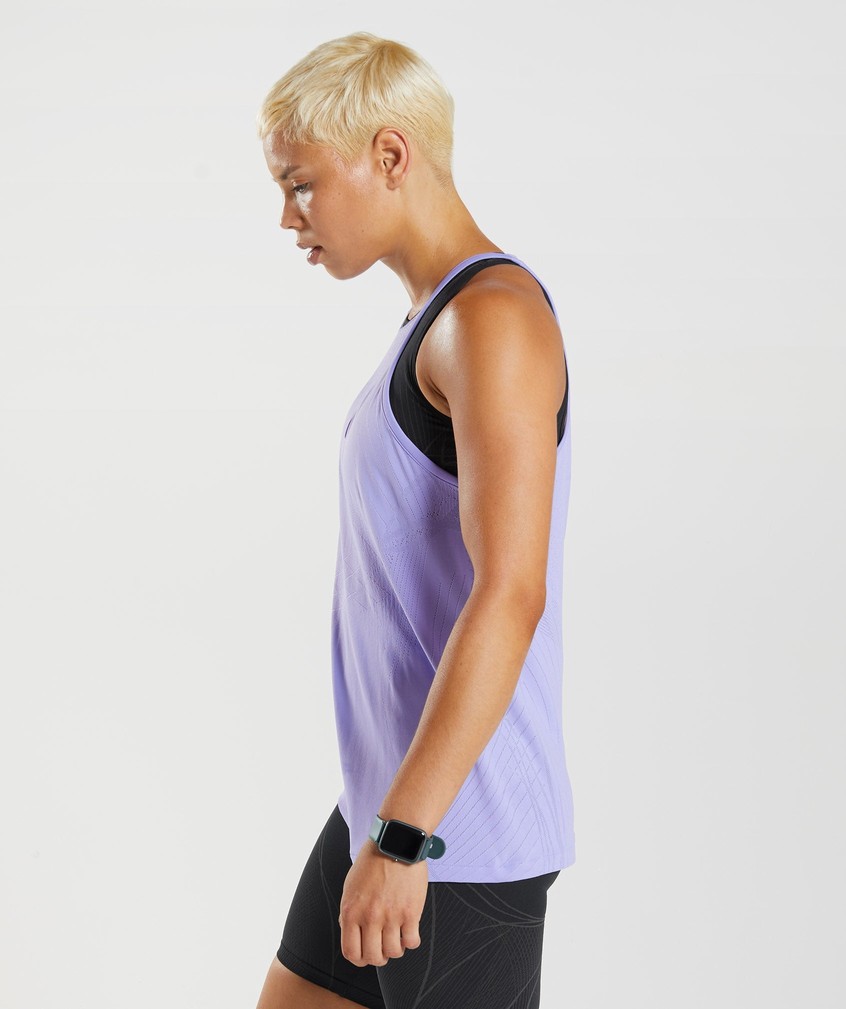 Purple Women's Gymshark Apex Seamless Tank | USA-92157