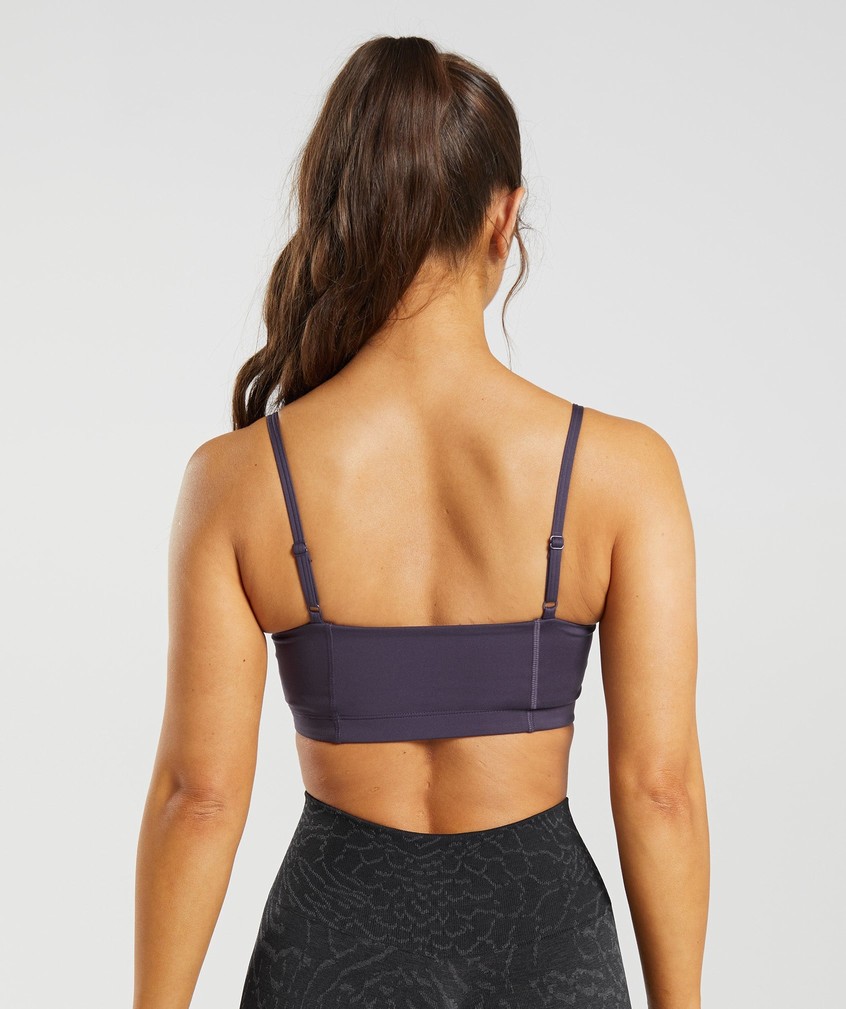 Purple Women's Gymshark Legacy Bandeau Bra | USA-12940