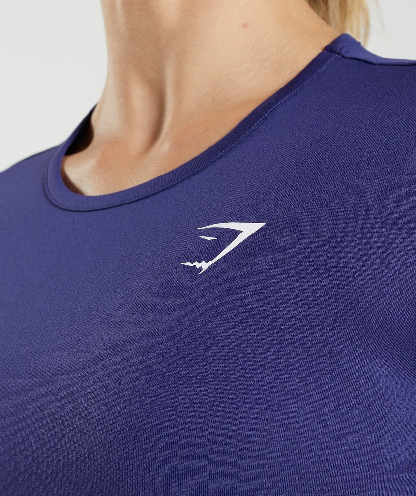 Purple Women's Gymshark Training Long Sleeve Top T-Shirts | USA-72805