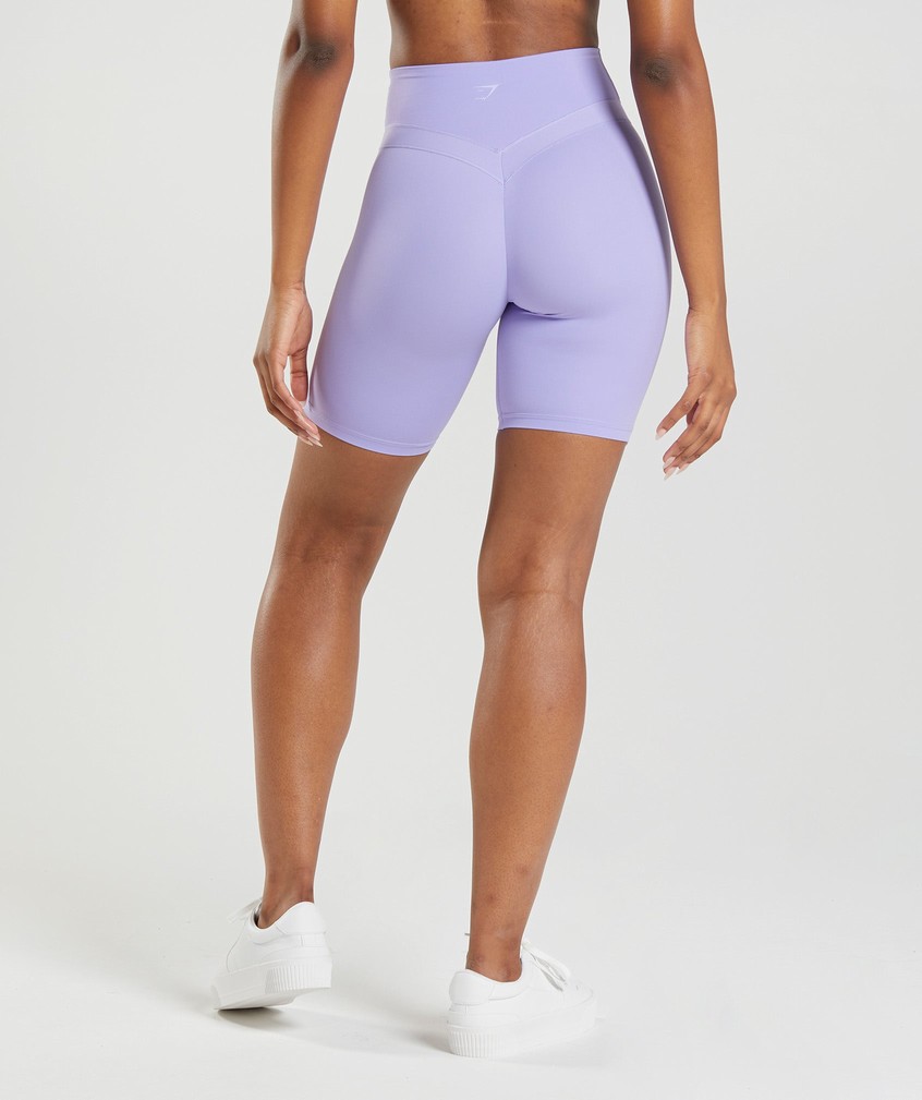 Purple Women's Gymshark Whitney Cycling Shorts | USA-27413