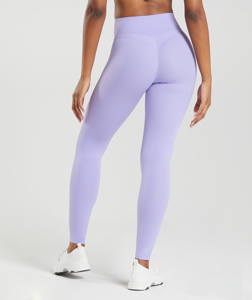 Purple Women's Gymshark Whitney High Rise Leggings | USA-35064