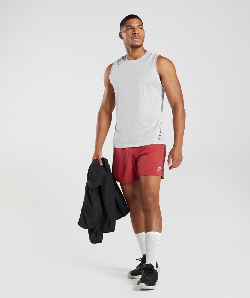 Red / Burgundy Men's Gymshark Sport Shorts | USA-59683