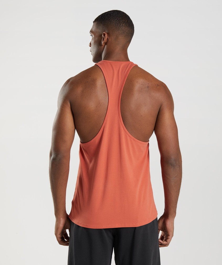 Red Men's Gymshark Apollo Stringer | USA-61052