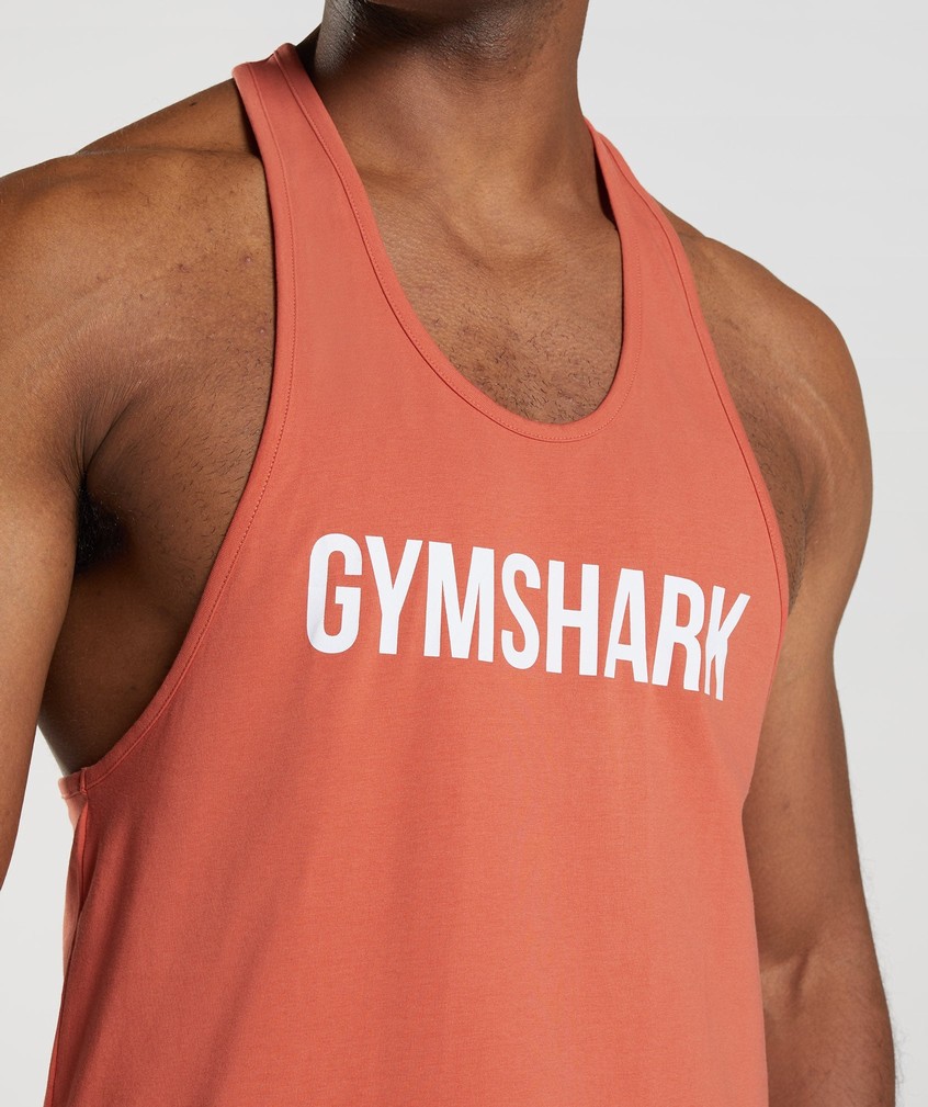 Red Men's Gymshark Apollo Stringer | USA-61052