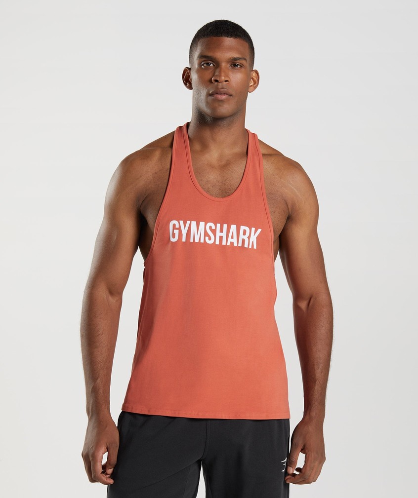 Red Men\'s Gymshark Apollo Stringer | USA-61052