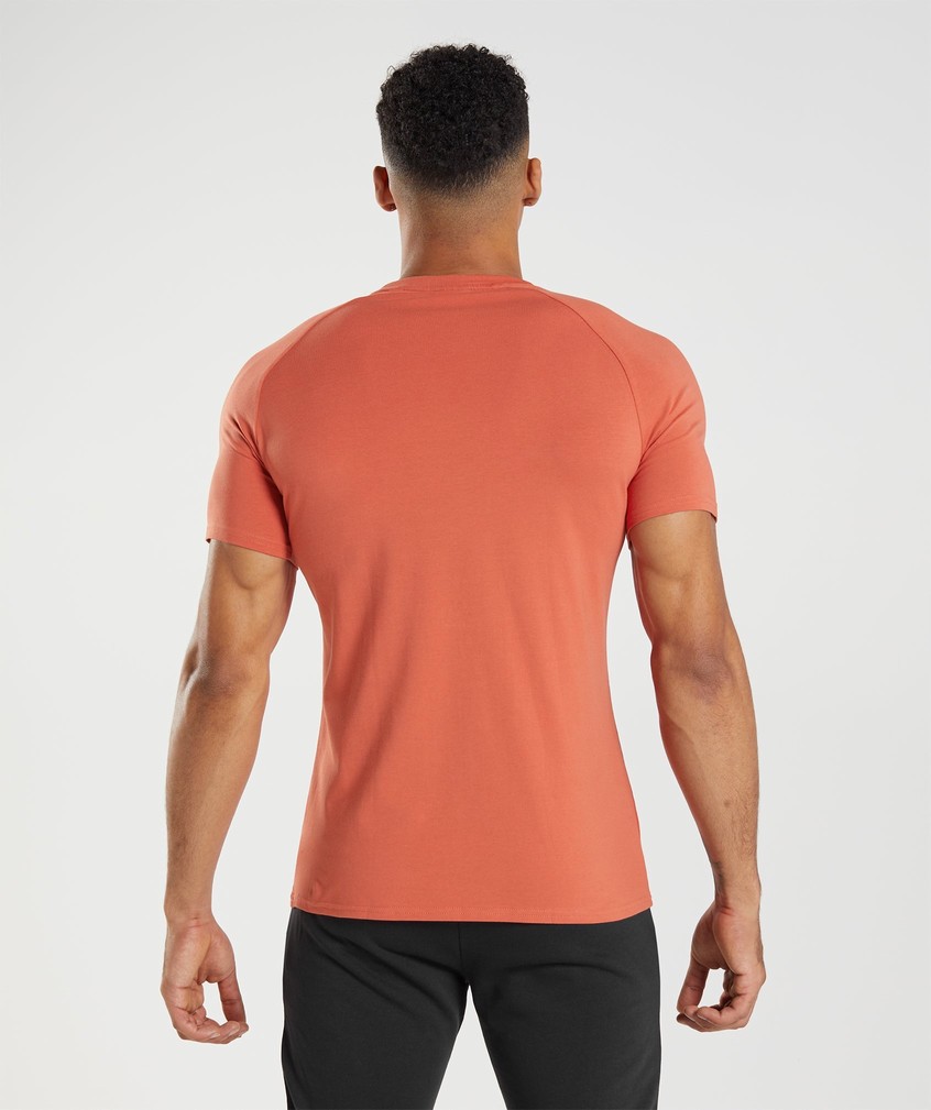 Red Men's Gymshark Apollo T-Shirts | USA-19603