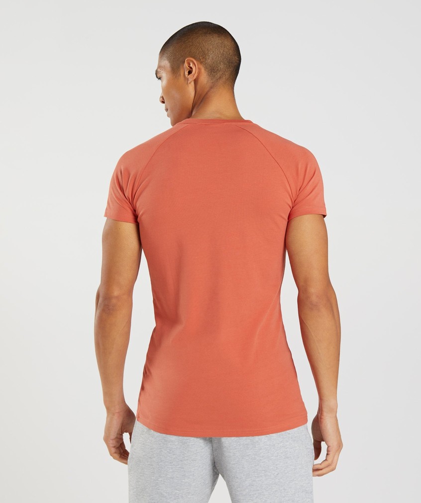 Red Men's Gymshark Apollo T-Shirts | USA-91208