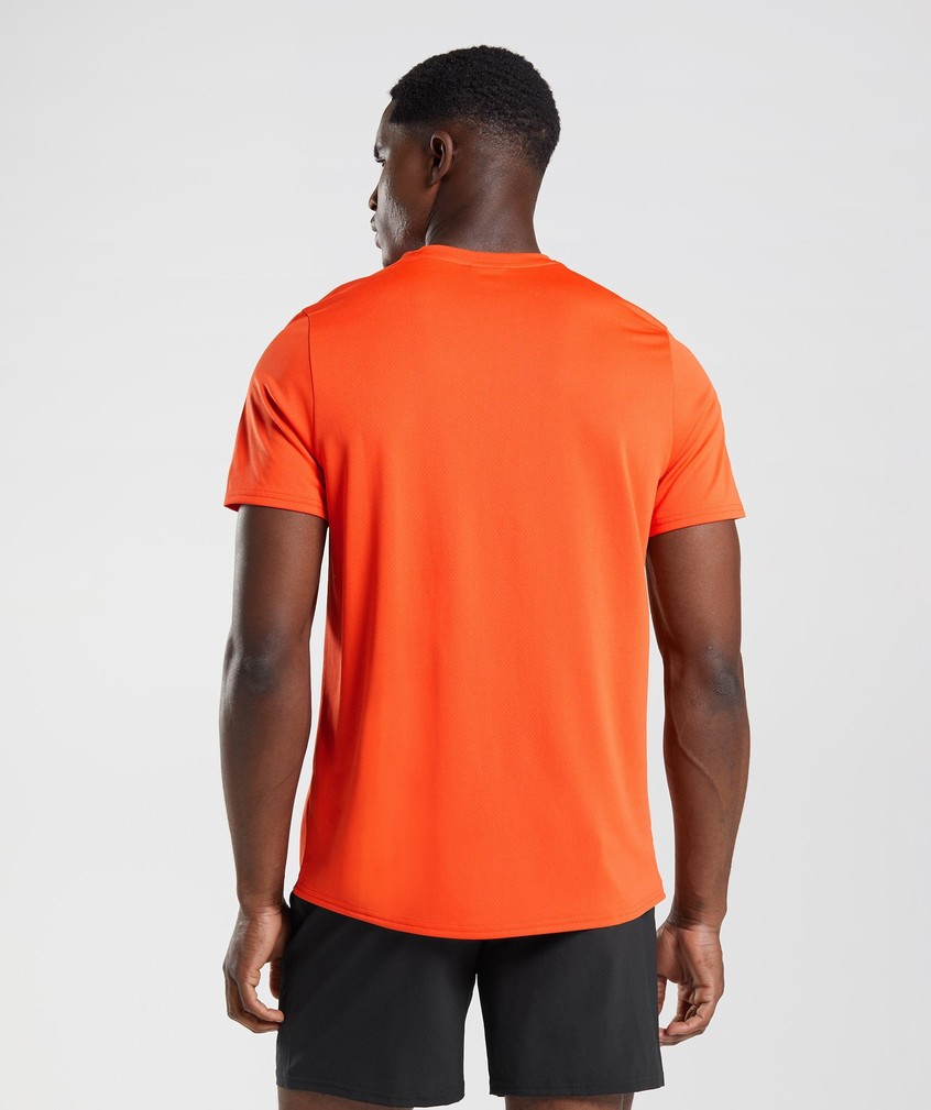 Red Men's Gymshark Arrival T-Shirts | USA-03726