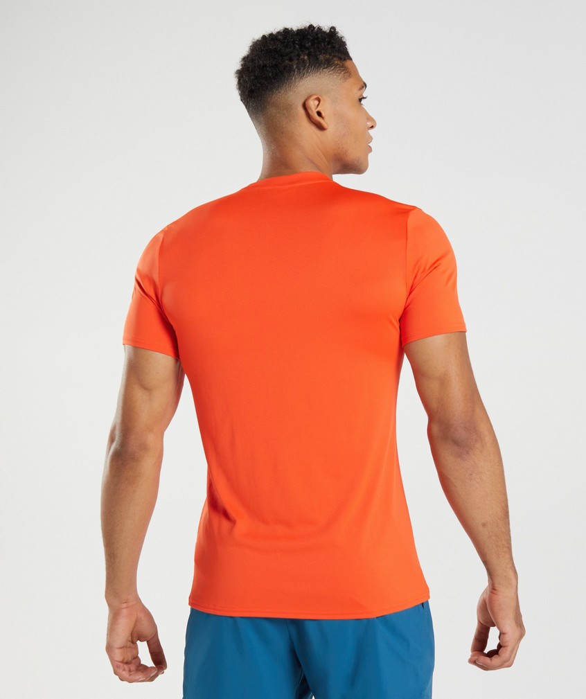 Red Men's Gymshark Arrival T-Shirts | USA-05491