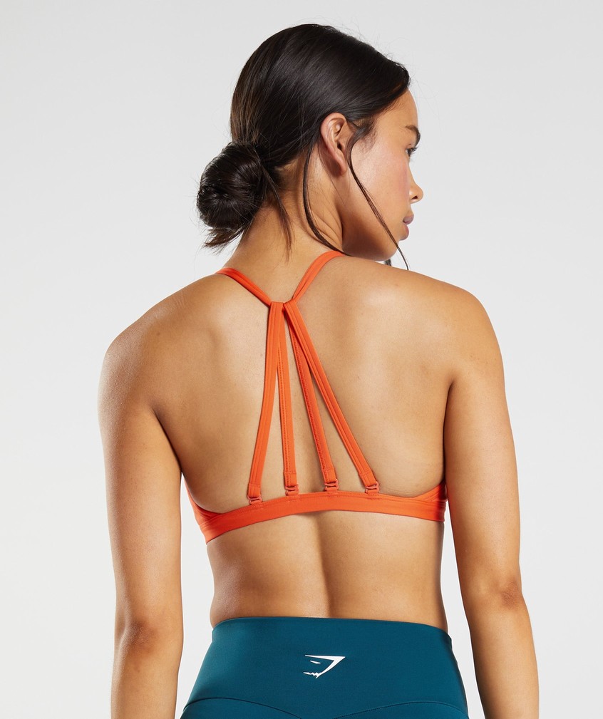 Red Women's Gymshark Minimal Sports Bra | USA-10287