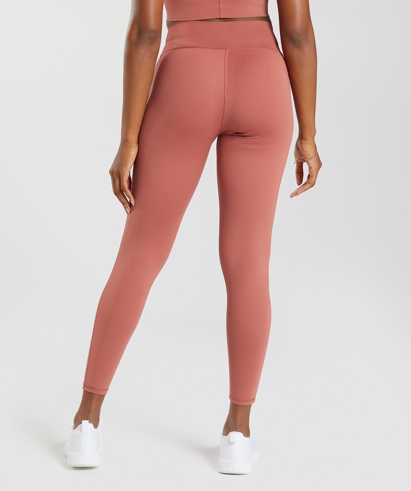 Rose Brown Women's Gymshark Elevate Leggings | USA-59306