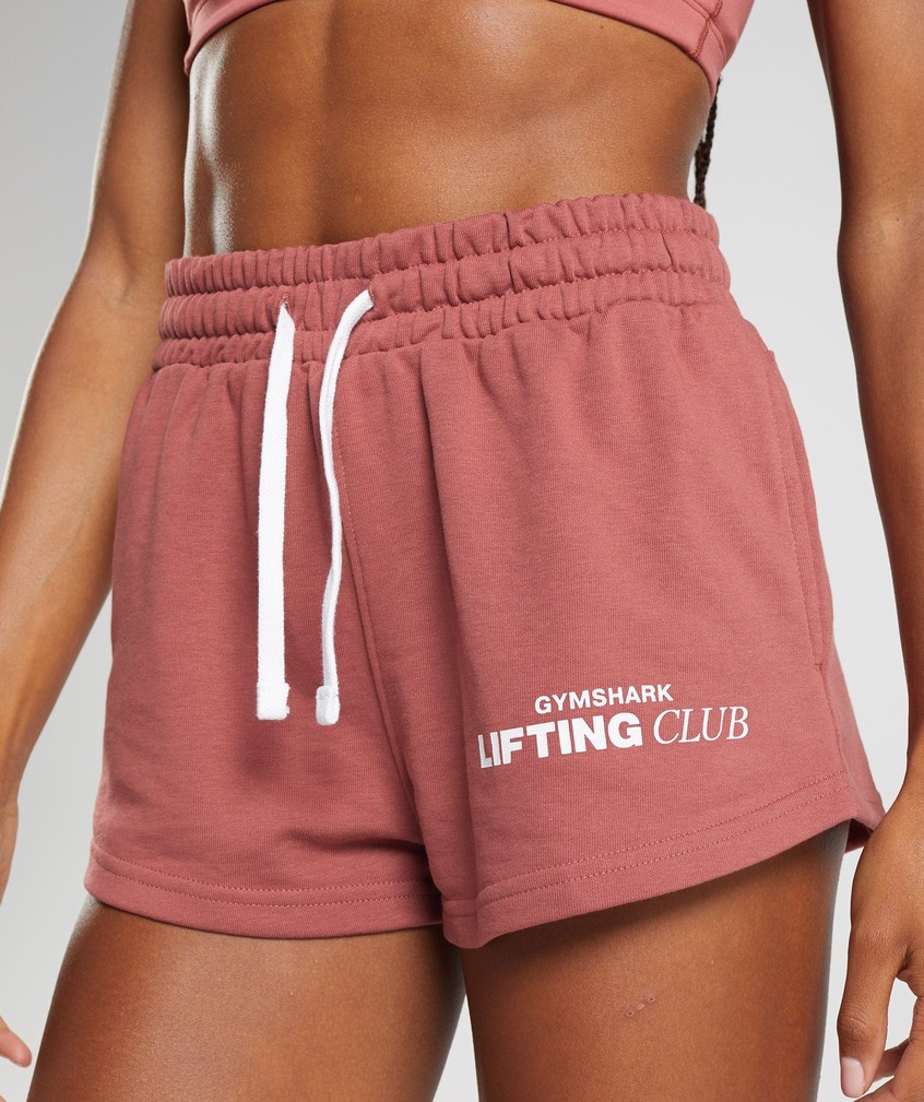 Rose Brown Women's Gymshark Social Club Shorts | USA-19738